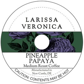 Pineapple Papaya Medium Roast Coffee (Single Serve K-Cup Pods) (Gourmet, Naturally Flavored, Whole Coffee Beans) (12 pods, ZIN: 576920)
