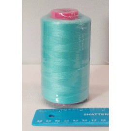 Unbranded 1 Big Spool Aqua color multi Purpose server Sewing Thread T27 Quality 6000 YARDS
