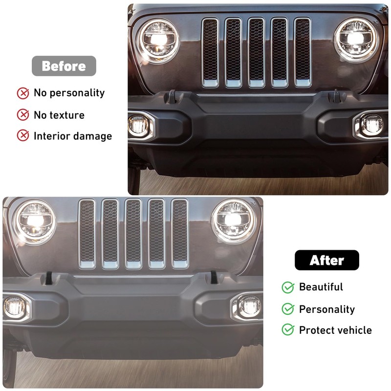 Linskip Tow Hook Covers for Jeep Wrangler 4XE JL JK