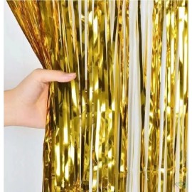 KFMX Cortinas Tiras Metálicas Lluvia Fiesta Decorativo Arreglos