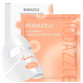 BioZazzle BioCollagen Real Deep Facial Mask Moisturizing Overnight Hydrogel Minimizes Pores, Enhances Elasticity and 33g x 4ea / 바이오재즐 바이오콜라겐 리얼 딥 페이셜 마스크 보습 오버나이트 하이드로겔 모공 최소화 탄력 강화 및 33g x 4ea