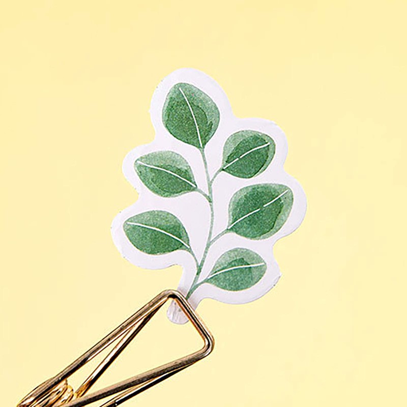 Doraking 45PCS Boxed DIY Decoration Green Leaves Adhesive Paper Stickers