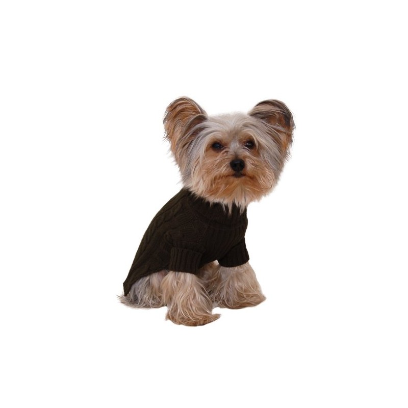 Stinky G Turtleneck Dog Sweater Olive Green Size #12