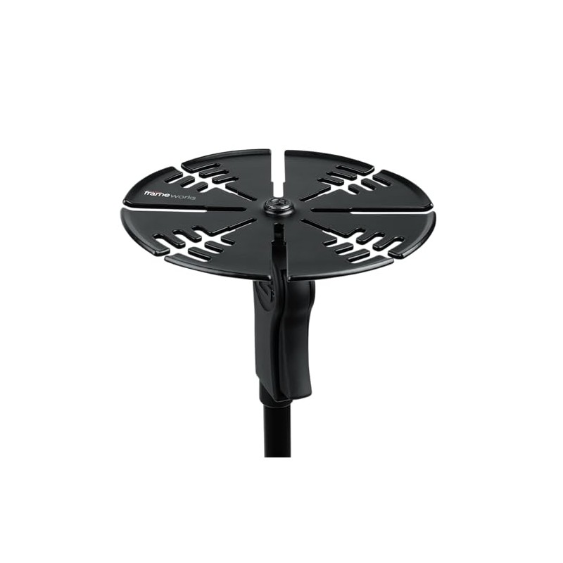 Gator Frameworks Soporte de micrófono y organizador para cables, evita