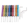 10PCS Tap Extractors with 3 Auxiliary Wrench Stainless Steel Stripped