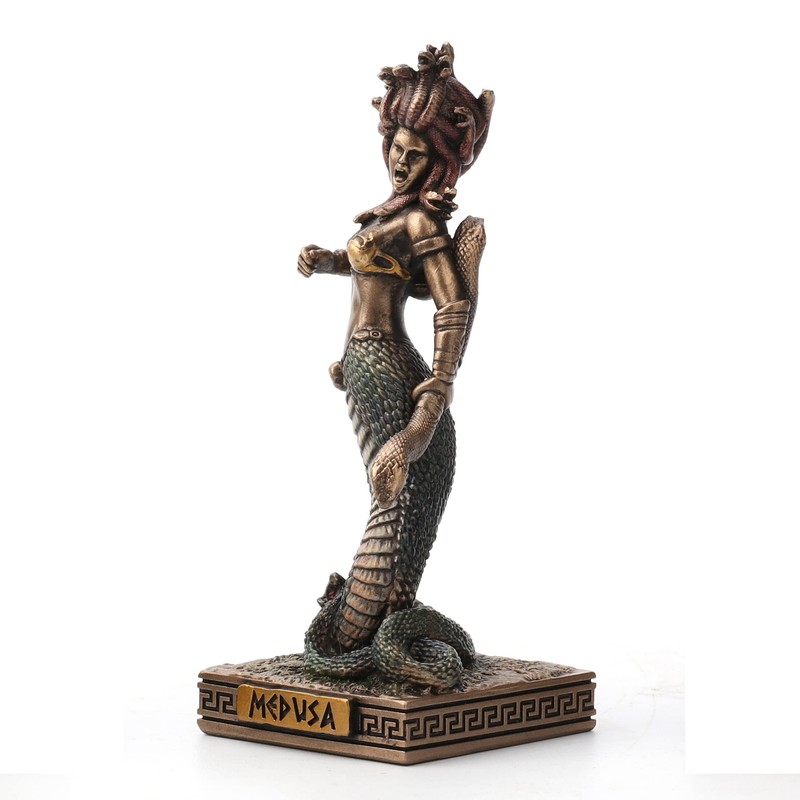 Veronese Design Medusa The Gorgon Resin Hand Painted Miniature Figurine