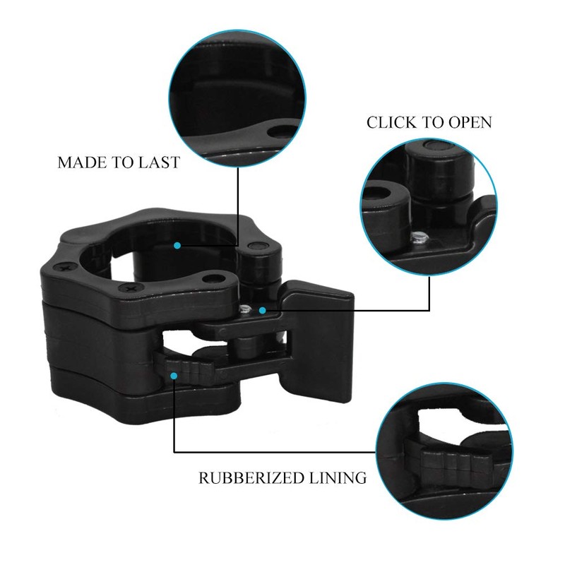 ValueHall 2" Barbell Collars- Quick Release Set of 2 Weight