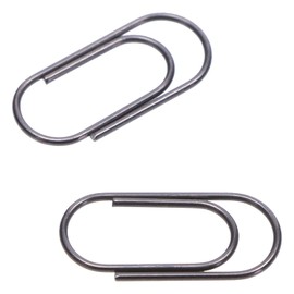 ONLYKXY 100 Pieces 16mm MIni Black Nickel Paper Clips, Retro Paperclipa, Office Clips Assorted
