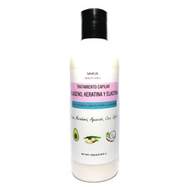 Colageno capilar, mascarilla capilar, tratamiento reparador capilar, keratina y elastina, crema peinar 250gr leave on treatment, reparador puntas con Argan, Macadamia, Aguacate, Coco y Jojoba
