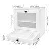 YUYFCC Wood Bread Box Modern Countertop Bread Storage Container Bin