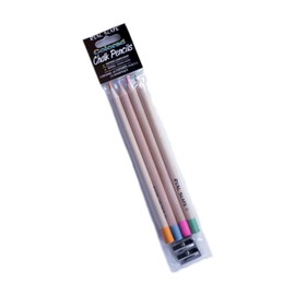 Craft County Colorful Chalk Pencils and Sharpener Set – Jumbo 10 mm