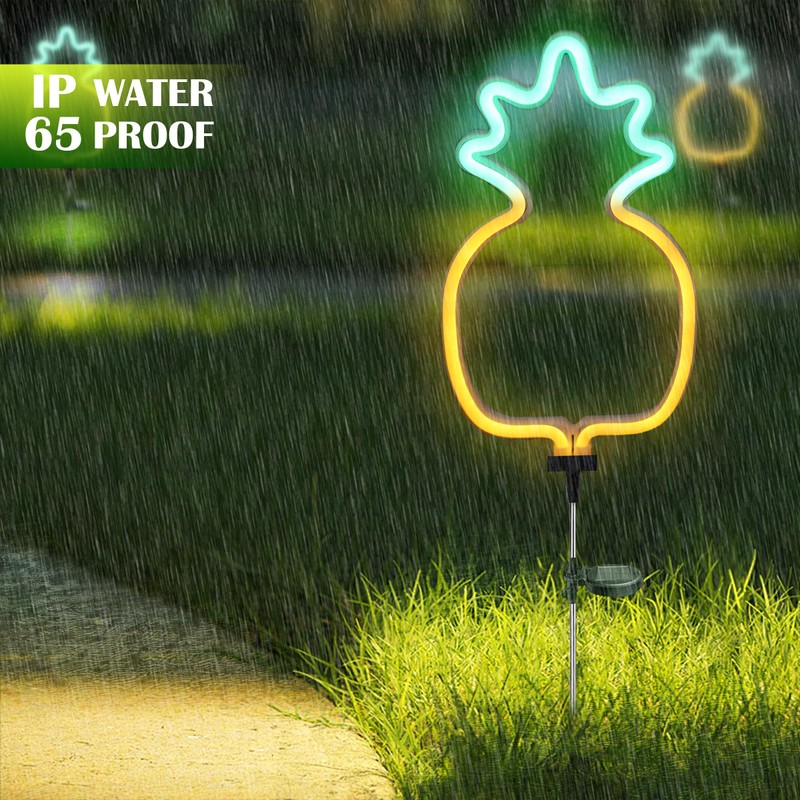SunKite Pineapple Solar Garden Lights Solar Decorative Stake Lights Outdoor