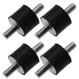 EMSea 4 Packs M8 Double Male Anti Vibration Rubber Mount Kit for Air Compressor Pump