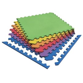 Norsk Dual-Sided Reversible 1/2" Foam Exercise Mats for Home Gym - Interlocking EVA Foam Tiles