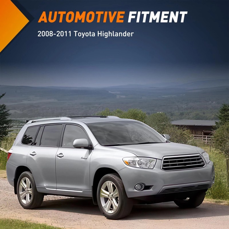 Nilight Fog Lights Assembly Compatible with 2008-2011 Toyota Highlander