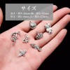 HappyHome Charm Parts, Pendant Top, Accessory Parts, 100 Pieces, Silver,