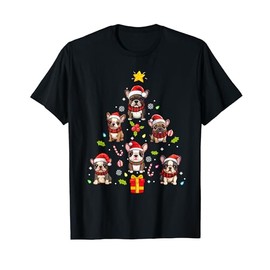 French Bulldog Merry Christmas Tree Dog Ornament T-Shirt
