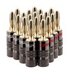 FosPower Banana Plugs 10 Pairs / 20 pcs, Closed Screw