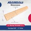 Red Oak Overlap Threshold 5" Wide x 5/8" Thick with