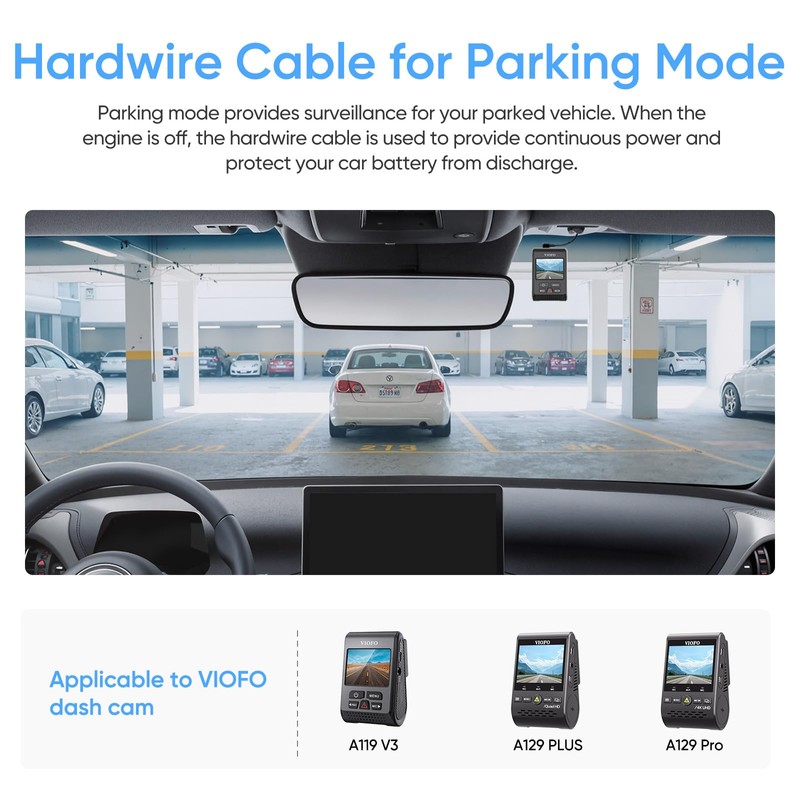 VIOFO HK3 Acc Hardwire Cable for A129, A129 Plus, A129