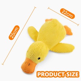 CARxlythic 2pcs Anti-stress Duck Dog, Chew Toy for Dogs for Aggressive Chewers, Anti-Stress Duck, Yellow Squeaky Toy, Interactive Toy for Dogss, Pet Chew Toy, Plush Chew Toy for Dogss, Quiet