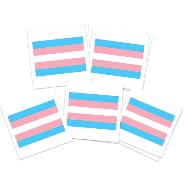 Transgender Flag (10-Pack) | Skin Safe | MADE IN THE USA | Removable