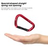 D shape Carabiner Climbing Buckle 25KN Lateral Tension Straight Opening