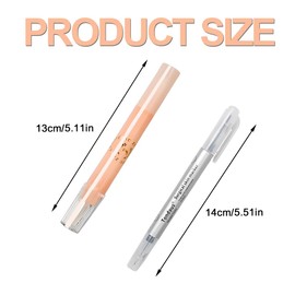 HAZMA 1 Tattoo Pen Set Includes a Double-Headed Tattoo Pen and a Tattoo Eraser, Temporary Tattoo Markers for Skin, Tattoo Pens for the Skin, Skin Marking Pen