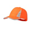 BLUECHOLON 5 Panel Polyester High Vis Adjustable Sports Hat Neon