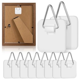 POPETPOP Colgadores De Cuadros Adhesivos: 10 Piezas De Gancho Para Placa De Pared Colgador De Fotos De Pared Soporte De Placa Vertical Decorativo Soporte De Fotos Para Marcos De Pintura De