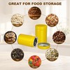 sourcing map 2Pcs Round Tea Canisters, 5" x 3" Airtight