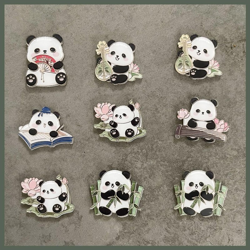 12 Pack Fridge Magnets Panda Refrigerator Office Magnets for Calendars