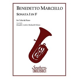 Benedetto Marcello - Sonata No 1 in F for Tuba and Piano | Baroque Tuba Sheet Music for Solo Performance | Classical Tuba Songbook for Intermediate and Advanced | Brass Instrument Practice Repertoire