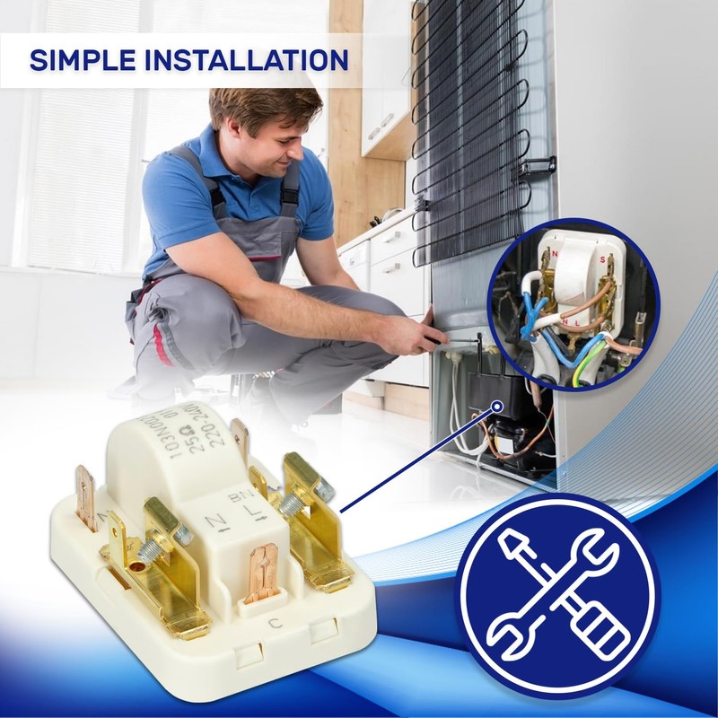 Start Relay to Protect Motor Compressor of Fridge with the