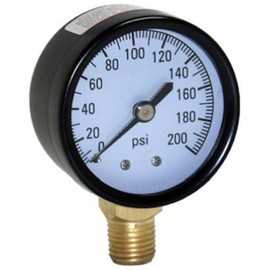 WATER SOURCE M2002-4L 200LB Pressure Gauge