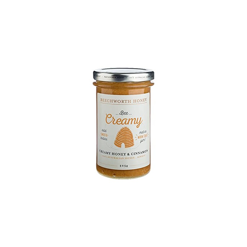 Beechworth Honey Australian Creamed Honey & Cinnamon Jar 325g