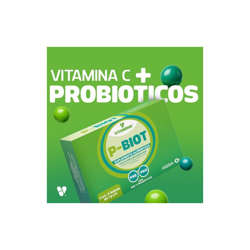 P-Biot Probióticos y Prebióticos 6 Sobres