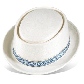 Pork Pie Hats for Men/Women, 100% Wool Felt Hat Short Brim Stout Porkpie Breaking Bad Hat Unisex Flat Top Fedora Hats Boater Derby Crushable