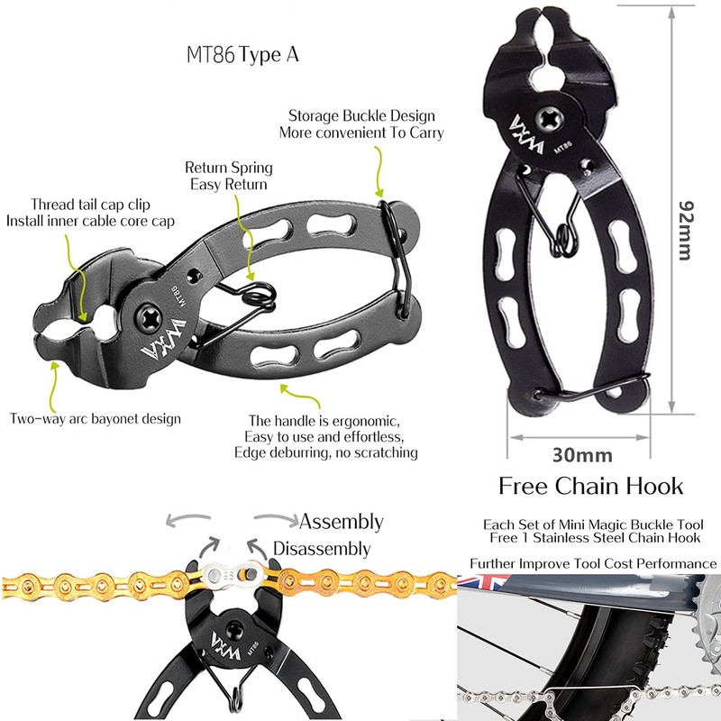 YBEKI Bicycle Chain 9-Speed Bicycle Chain 1/2 x 11/128 Inch