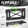Flip-Up Universal Winch License Plate Frame Compatible with 10" Hawse