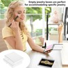 Jewelry Gift Box, 2-Pack White Small Gift Boxes with Lids,