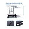 Pemberly Row Standing Desk Converter Dual Monitor Riser w/Tablet Mount