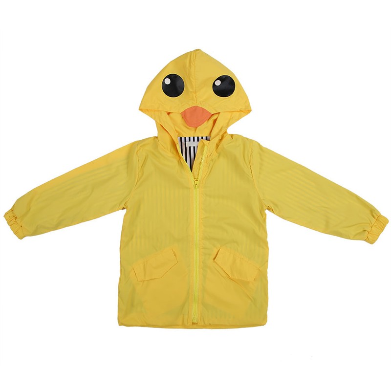 summer Baby Boy Girl Duck waterproof Cute Cartoon Hoodie Zipper