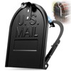 8" x 10" Mailbox Door Replacement – Black Metal Snap-in