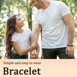 Father Day Gifts for Dad from Daughter Daddy Matching Bracelets Father Appreciation Thank You Wedding Gifts for Father Long Distance Dad and Daughter Gift for Graduation Birthday Fathers Day Stuff