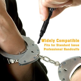 JOTOVO Round Swivel Key, Universal Cuff Key with Detachable Keyring Fits for All Standard Series of Hand Cuffs