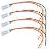 4 Sets PreWired Round LEDs Waterproof 2Color Signal Light Common
