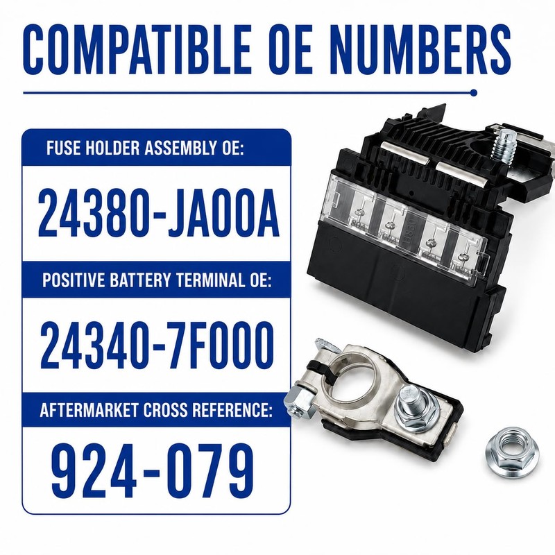 24380-JA00A Positive Battery Fuse Terminal Clamp 924-079 for Nissan