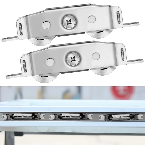 Sliding Door Rollers Replacement,304 Stainless Steel Heavy Duty Ball Tandem