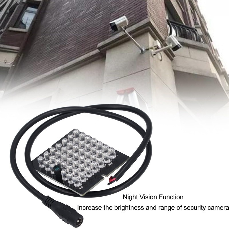 lvifloae 940nm DC12V Infrared Camera Lamp Board 48 LEDs Automatic